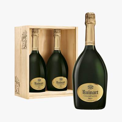 Caisse de 2 bouteilles de Ruinart 75cl
